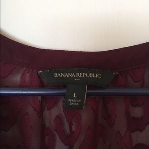 Banana Republic sheer blouse - size L